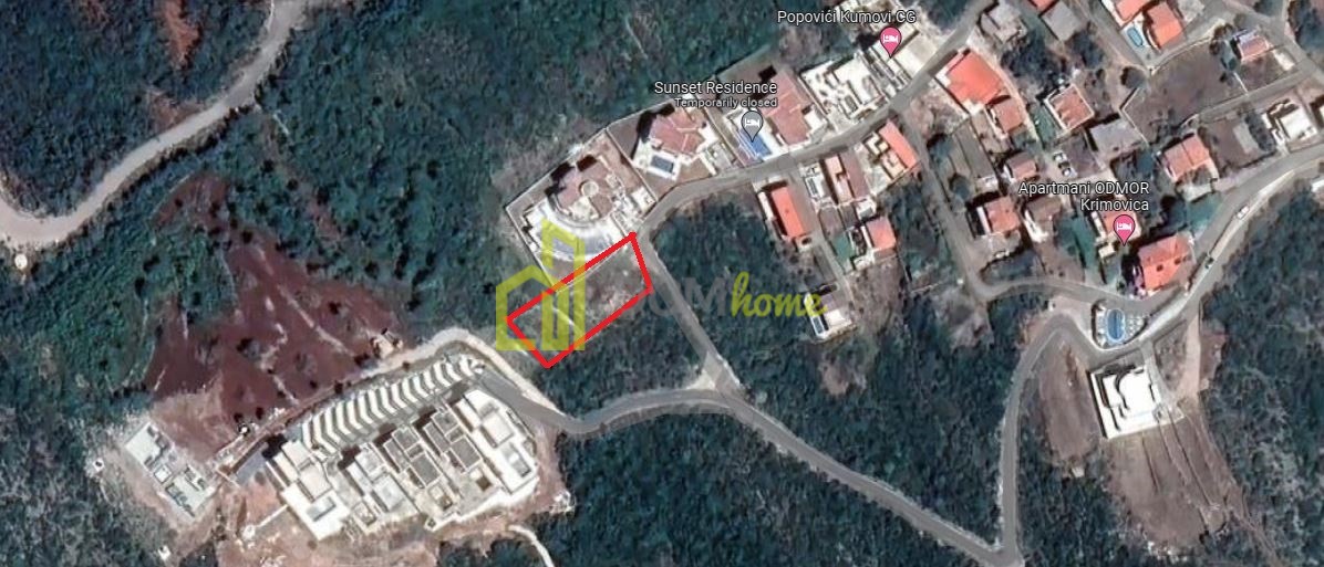 plac 1000m2, Krimovice Kotor